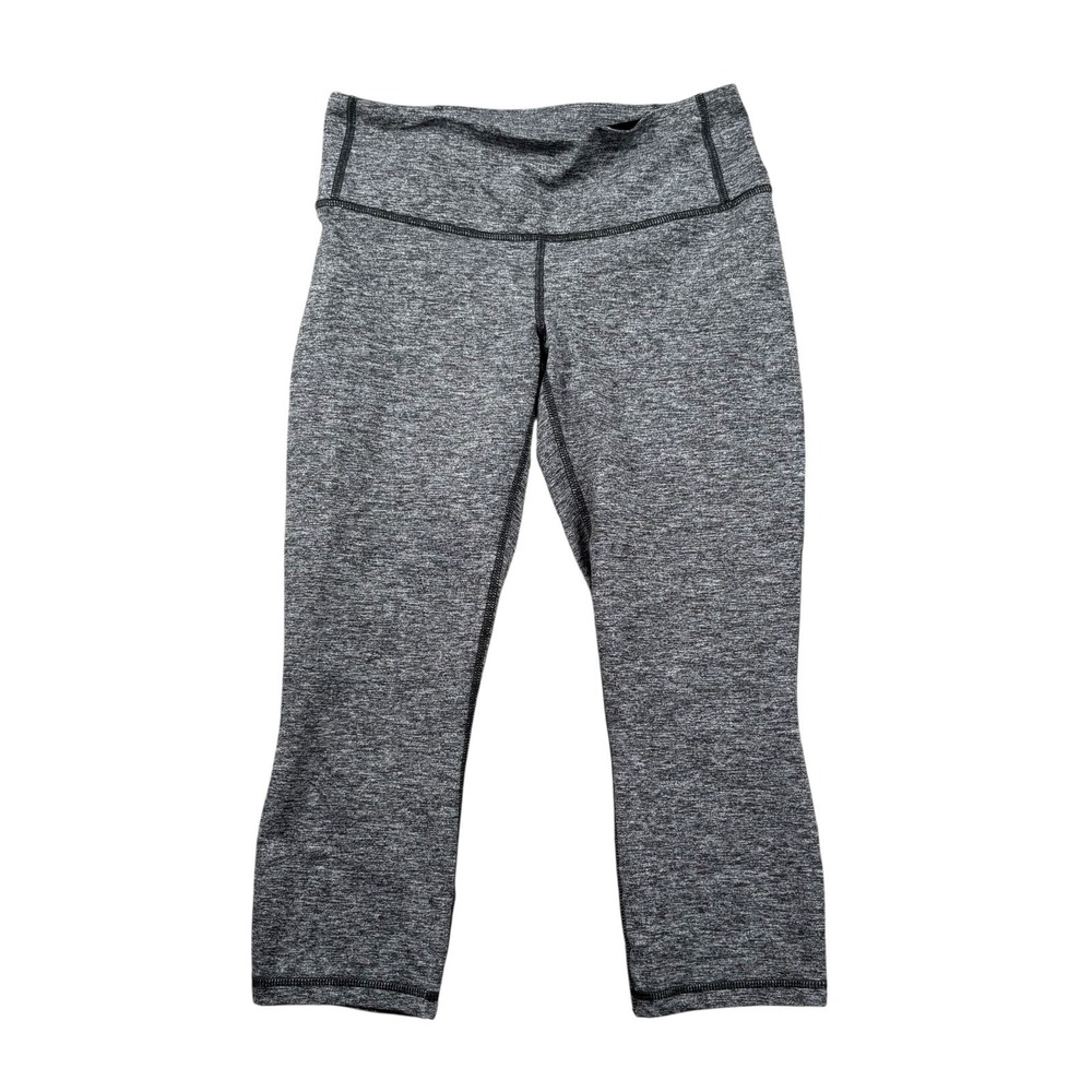 Patagonia Heather Gray‎ Cropped Legging Pant High Waist Running Athleisure Yoga